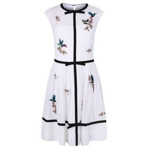 Ted Baker Highgrove Alegrah Hummingbird Bird Dress 4 TB 1